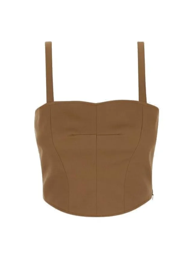 Barena Two-Tone Thin Strap Top