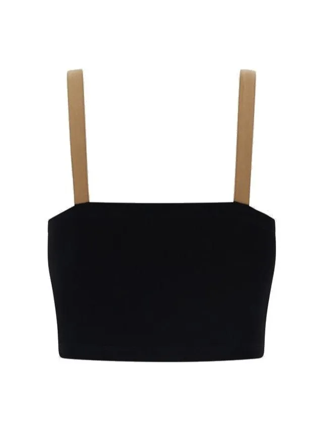 Barena Two-Tone Thin Strap Top