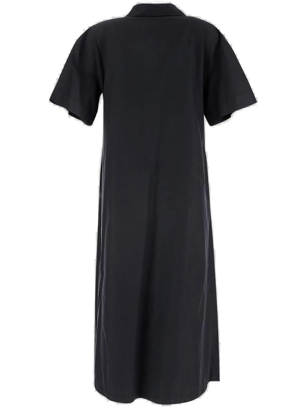 Barena V-Neck Short-Sleeved Midi Shirt Dress