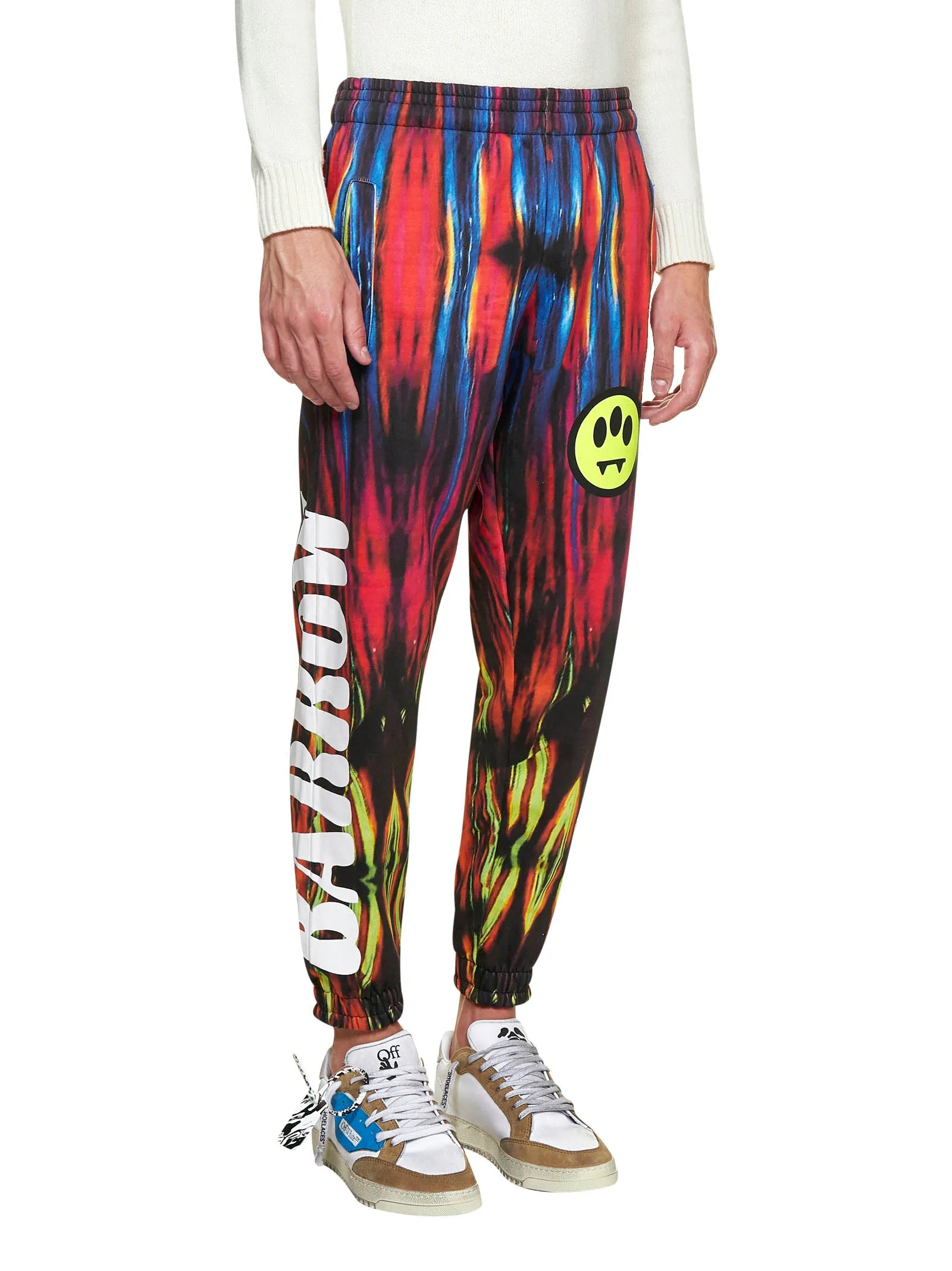 Barrow Abstract-Print Slim Cut Trousers