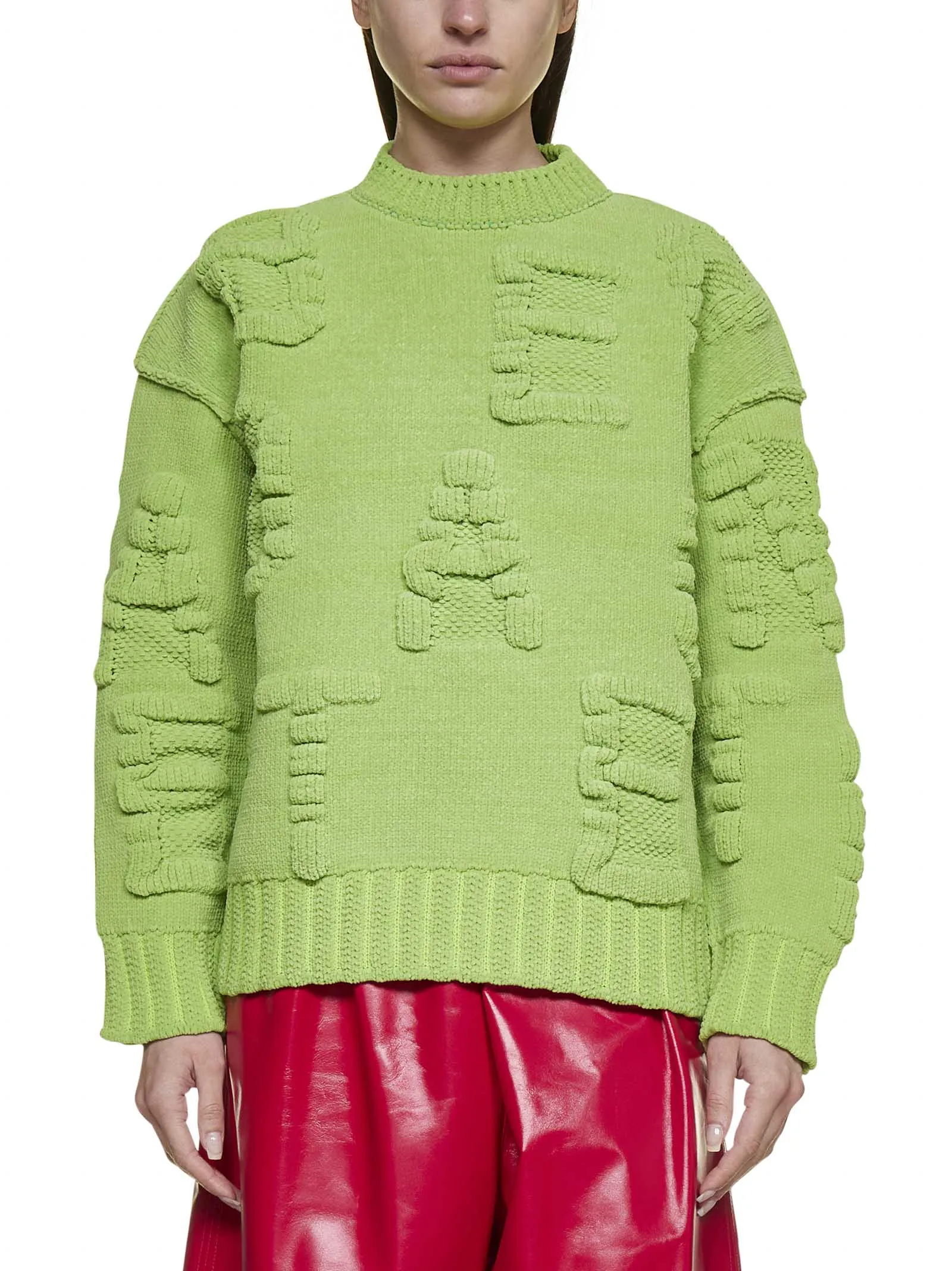 Bottega Veneta Alphabet Motif Ribbed-Knit Jumper