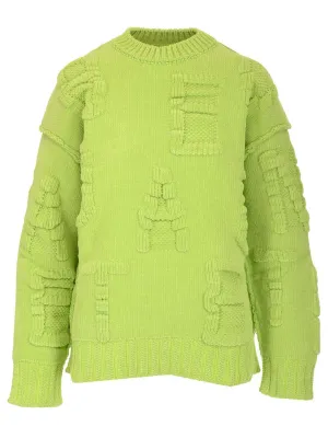 Bottega Veneta Alphabet Motif Ribbed-Knit Jumper