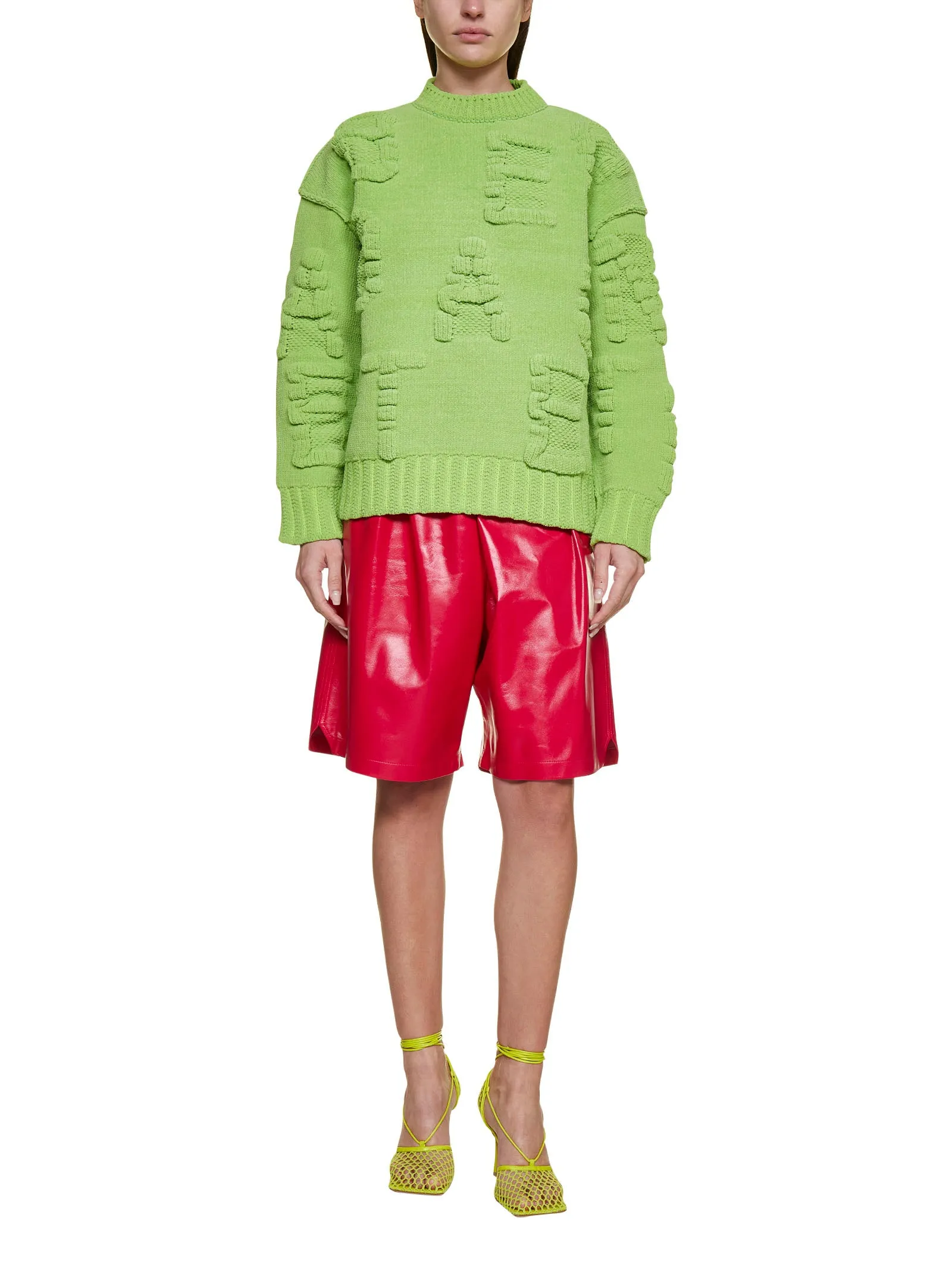 Bottega Veneta Alphabet Motif Ribbed-Knit Jumper