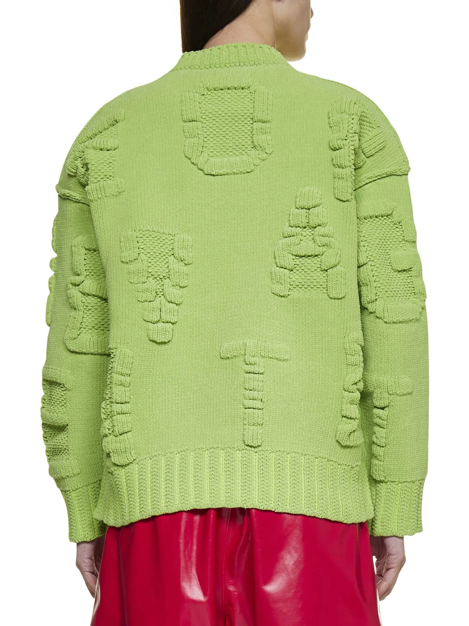 Bottega Veneta Alphabet Motif Ribbed-Knit Jumper