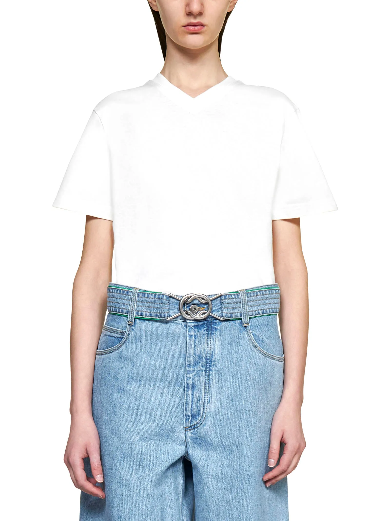 Bottega Veneta Double V-Neck T-Shirt