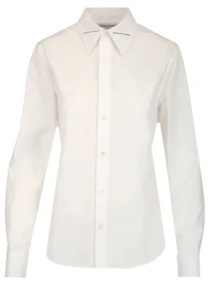 Bottega Veneta Embellished Collar Long-Sleeved Shirt