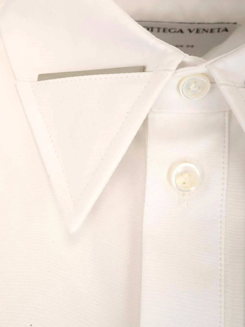 Bottega Veneta Embellished Collar Long-Sleeved Shirt