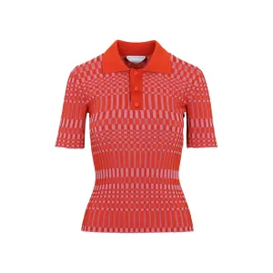 Bottega Veneta Lightweight Ribbed Polo Top