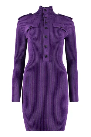 Bottega Veneta Ribbed Knit Mini Dress