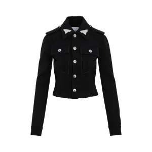 Bottega Veneta Stitch Detailed Buttoned Jacket