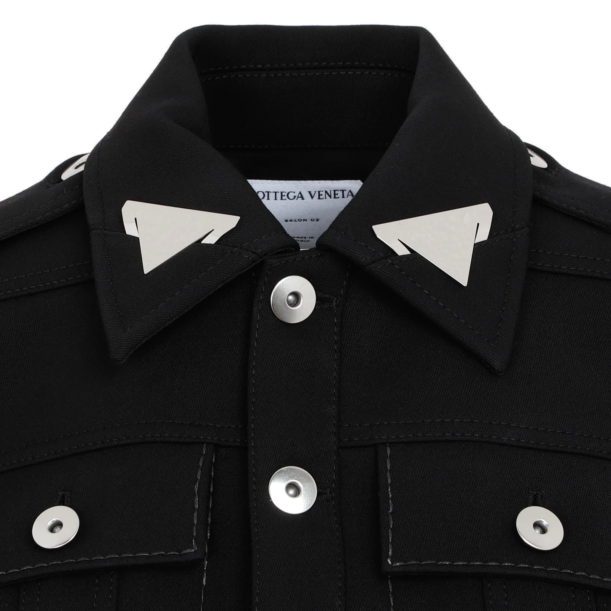 Bottega Veneta Stitch Detailed Buttoned Jacket