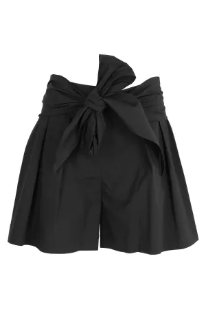 Boutique Moschino Belted High Waist Tailored Shorts