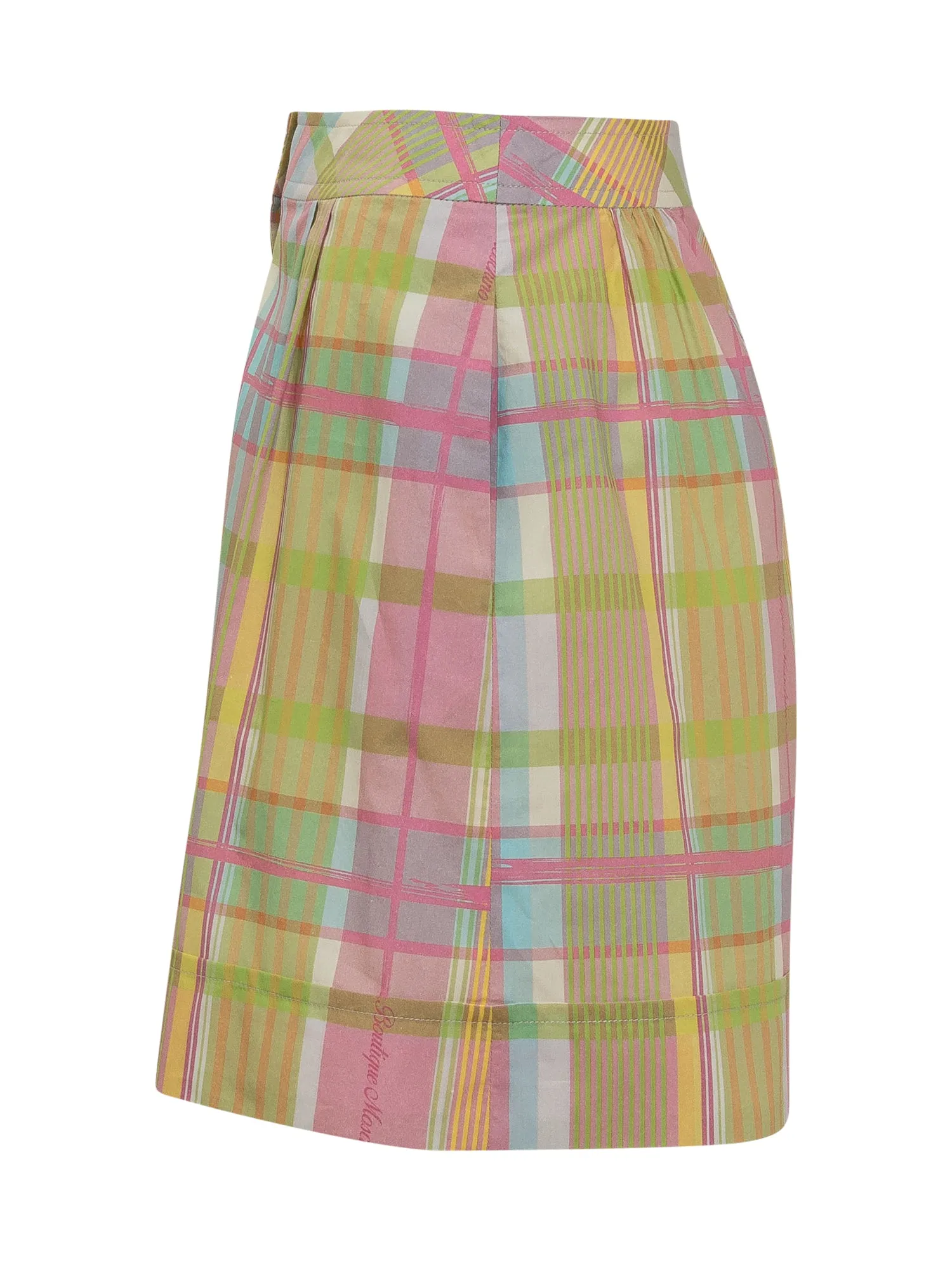 Boutique Moschino Check Patterned Fitted Waistline Shorts
