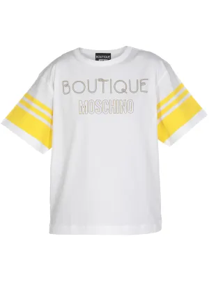 Boutique Moschino Logo Printed Crewneck T-Shirt