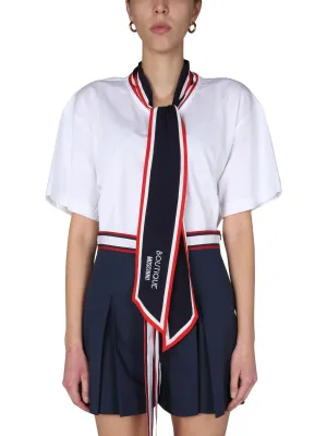 Boutique Moschino Scarf Detailed T-Shirt