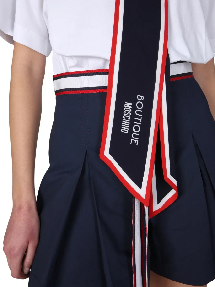 Boutique Moschino Scarf Detailed T-Shirt