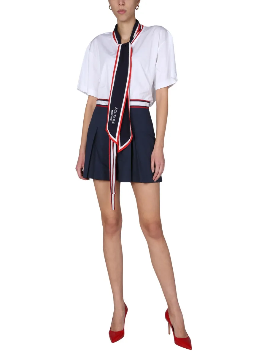 Boutique Moschino Scarf Detailed T-Shirt