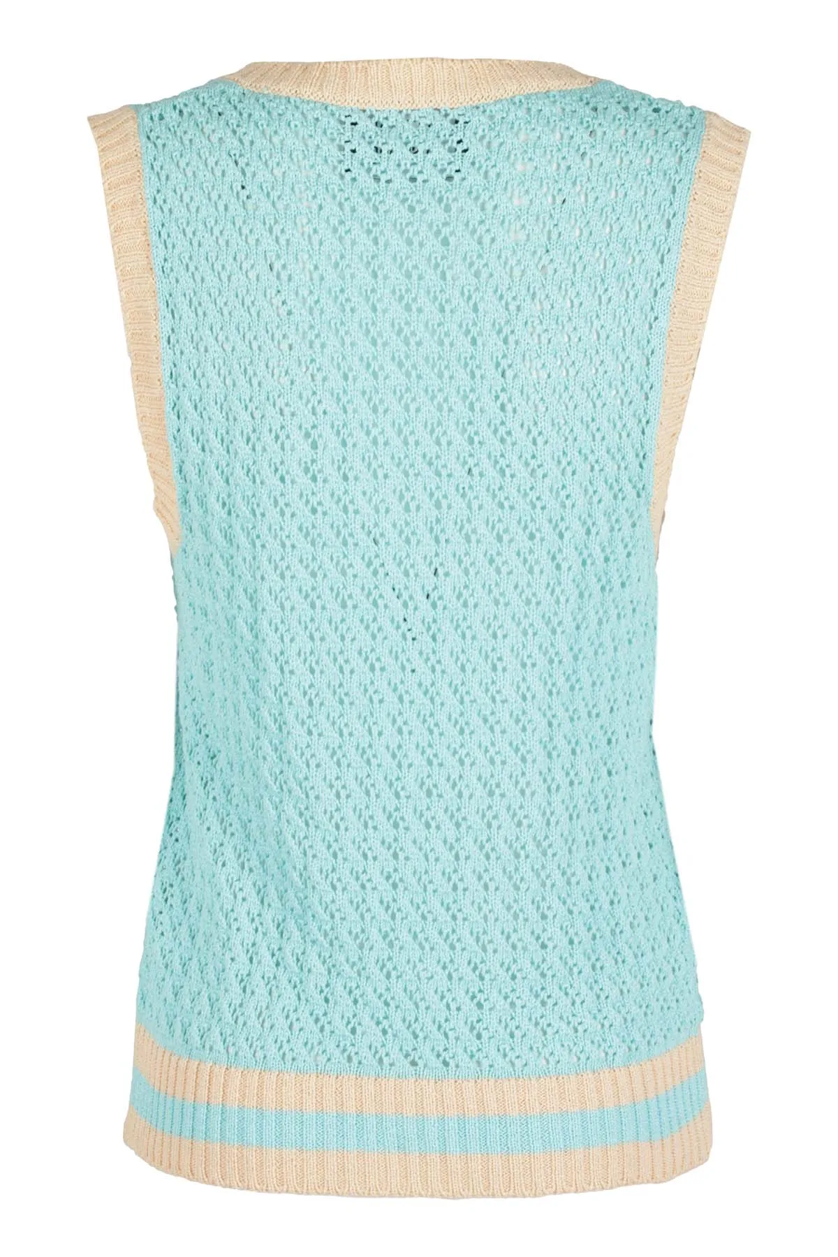 Boutique Moschino Sleeveless Rib-Knit Vest