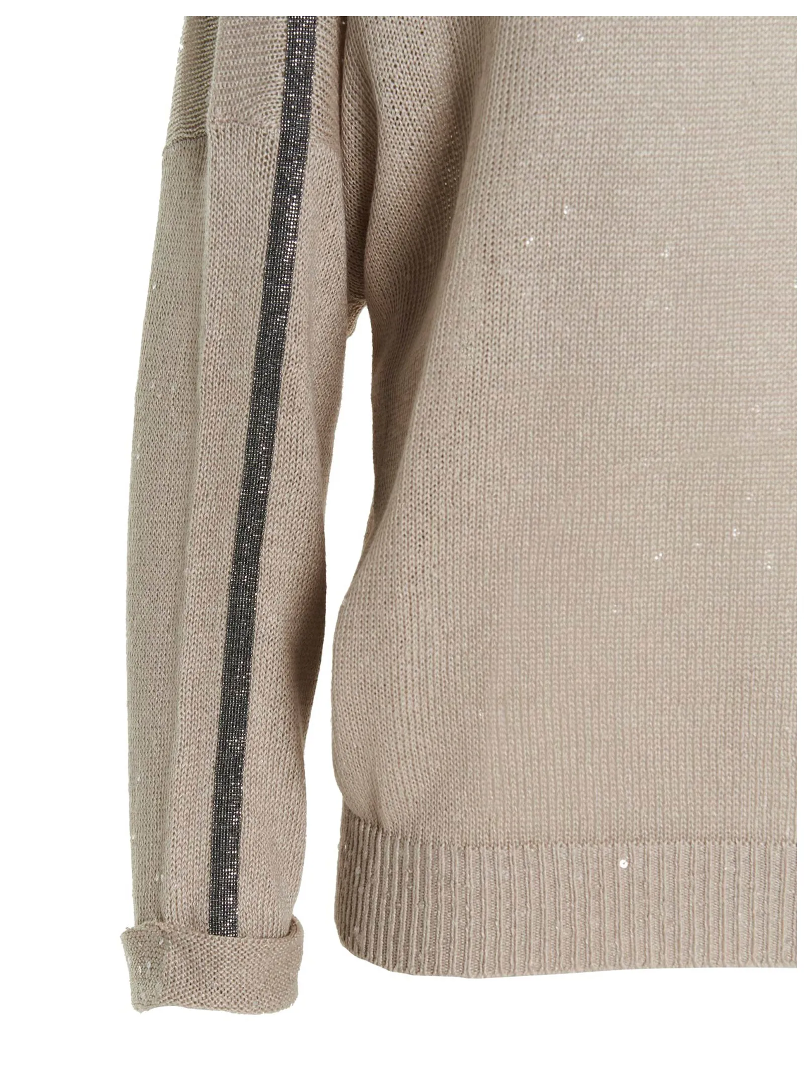 Brunello Cucinelli Backless Ribbed Knit Sweater