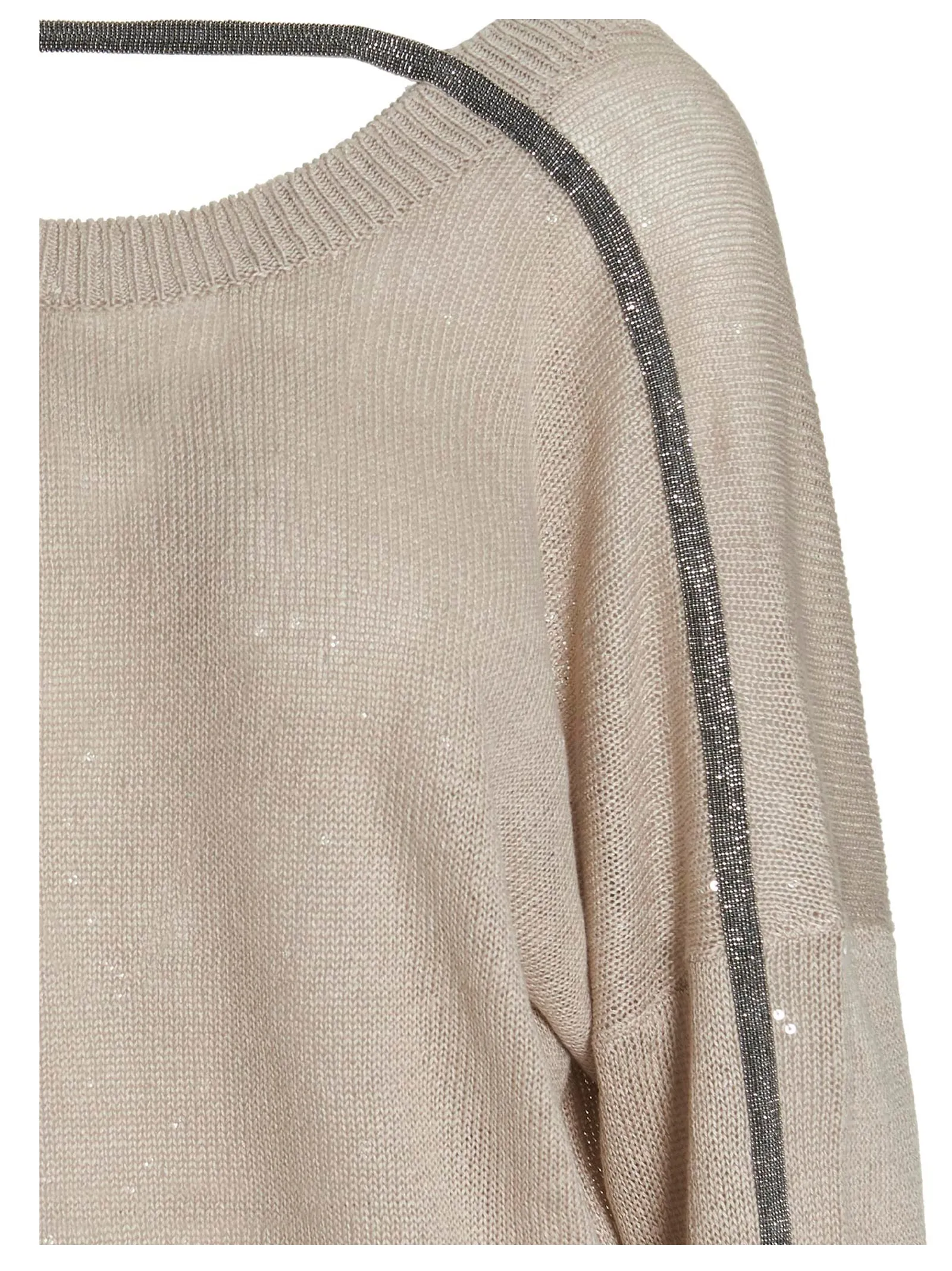 Brunello Cucinelli Backless Ribbed Knit Sweater