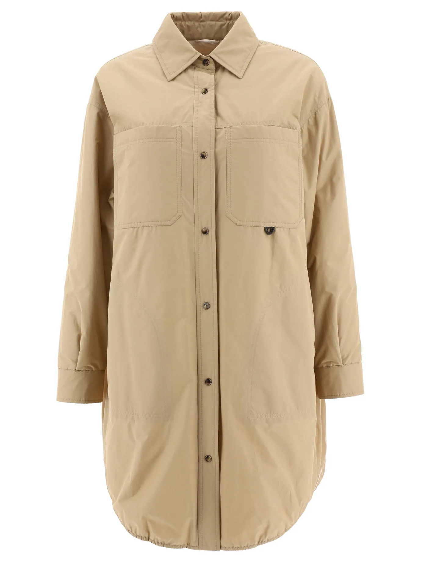 Brunello Cucinelli Curved Hem Water-Resistant Shirt