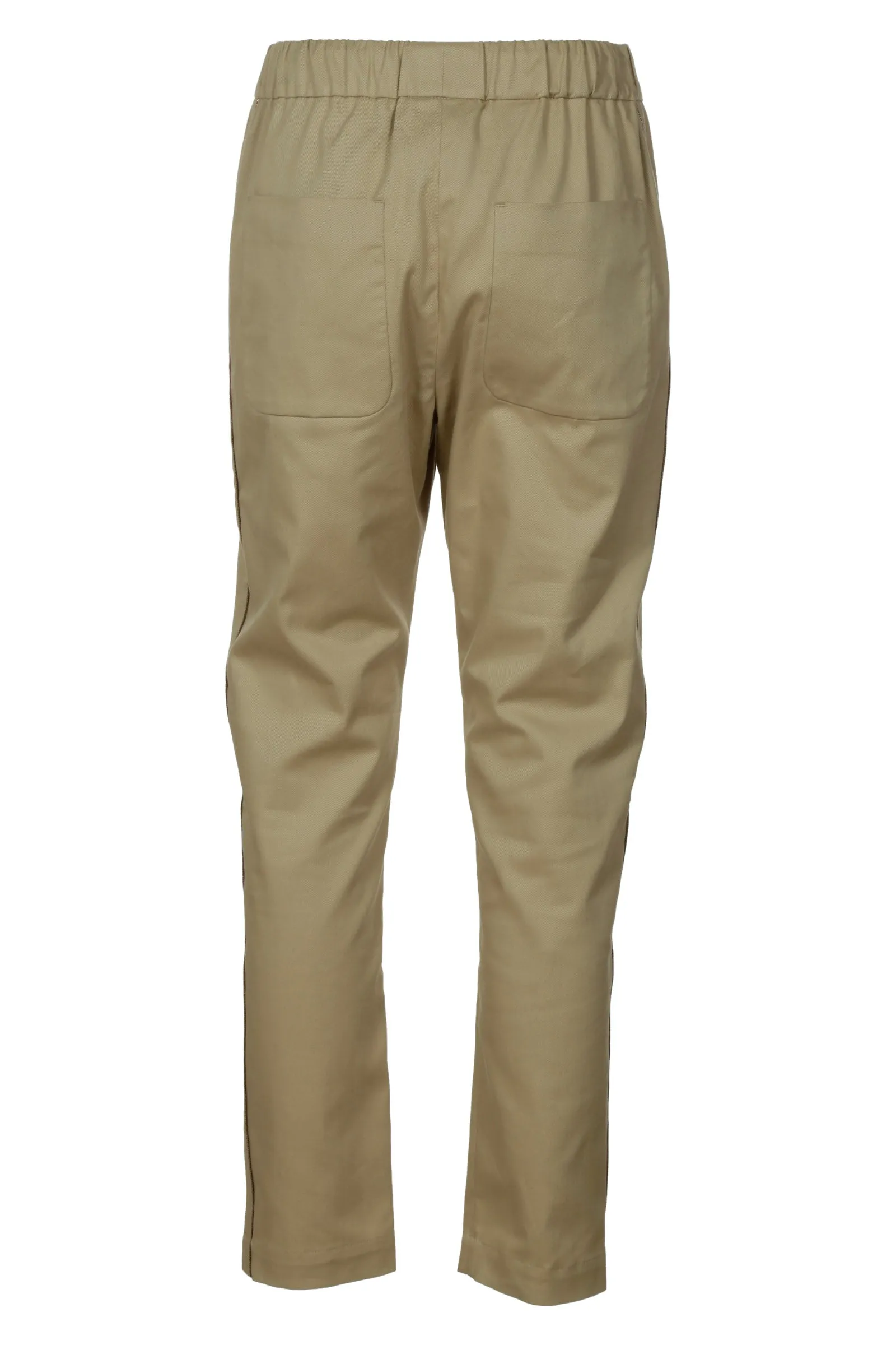 Brunello Cucinelli Drawstring Straight Leg Trousers
