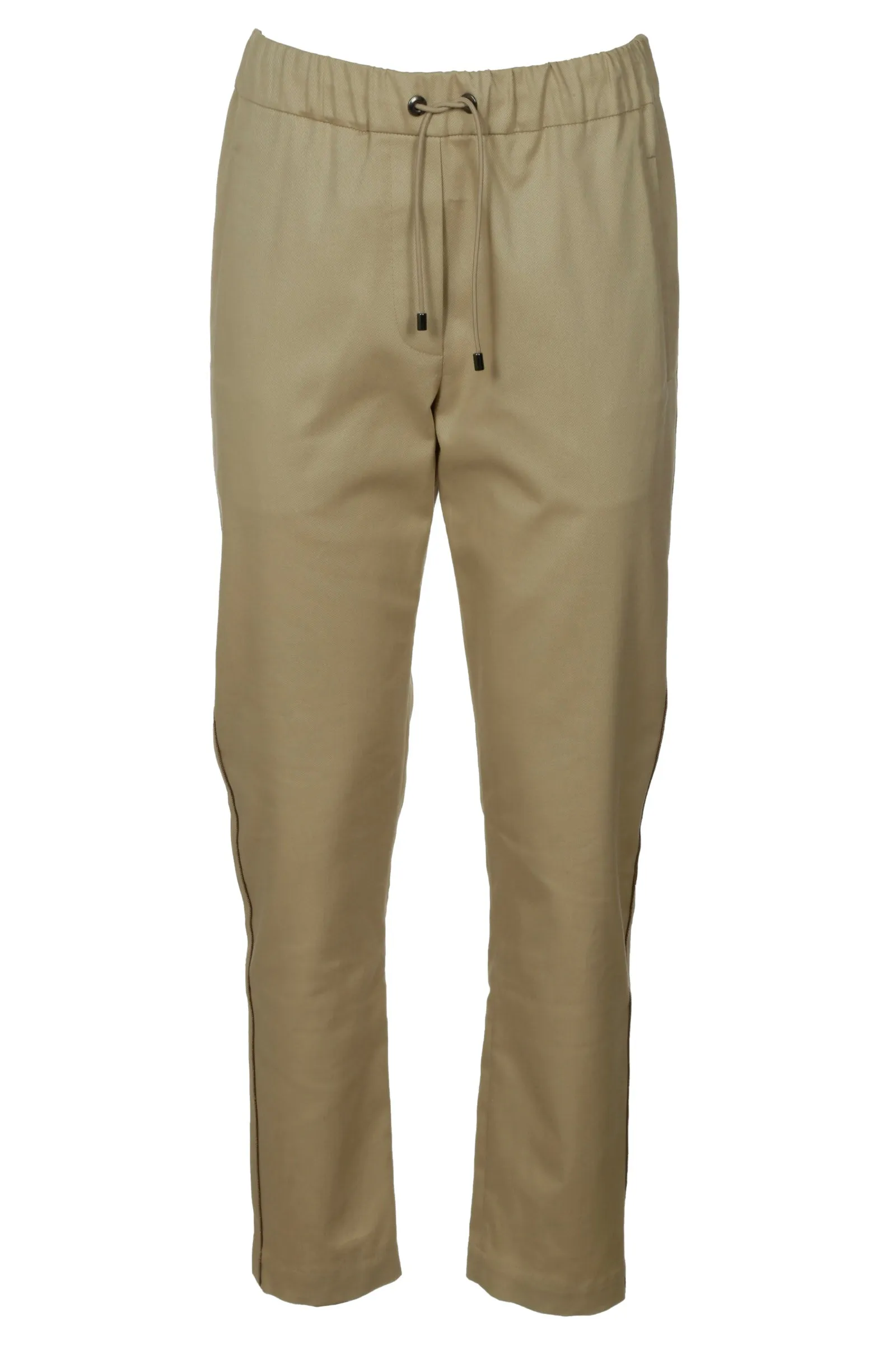 Brunello Cucinelli Drawstring Straight Leg Trousers
