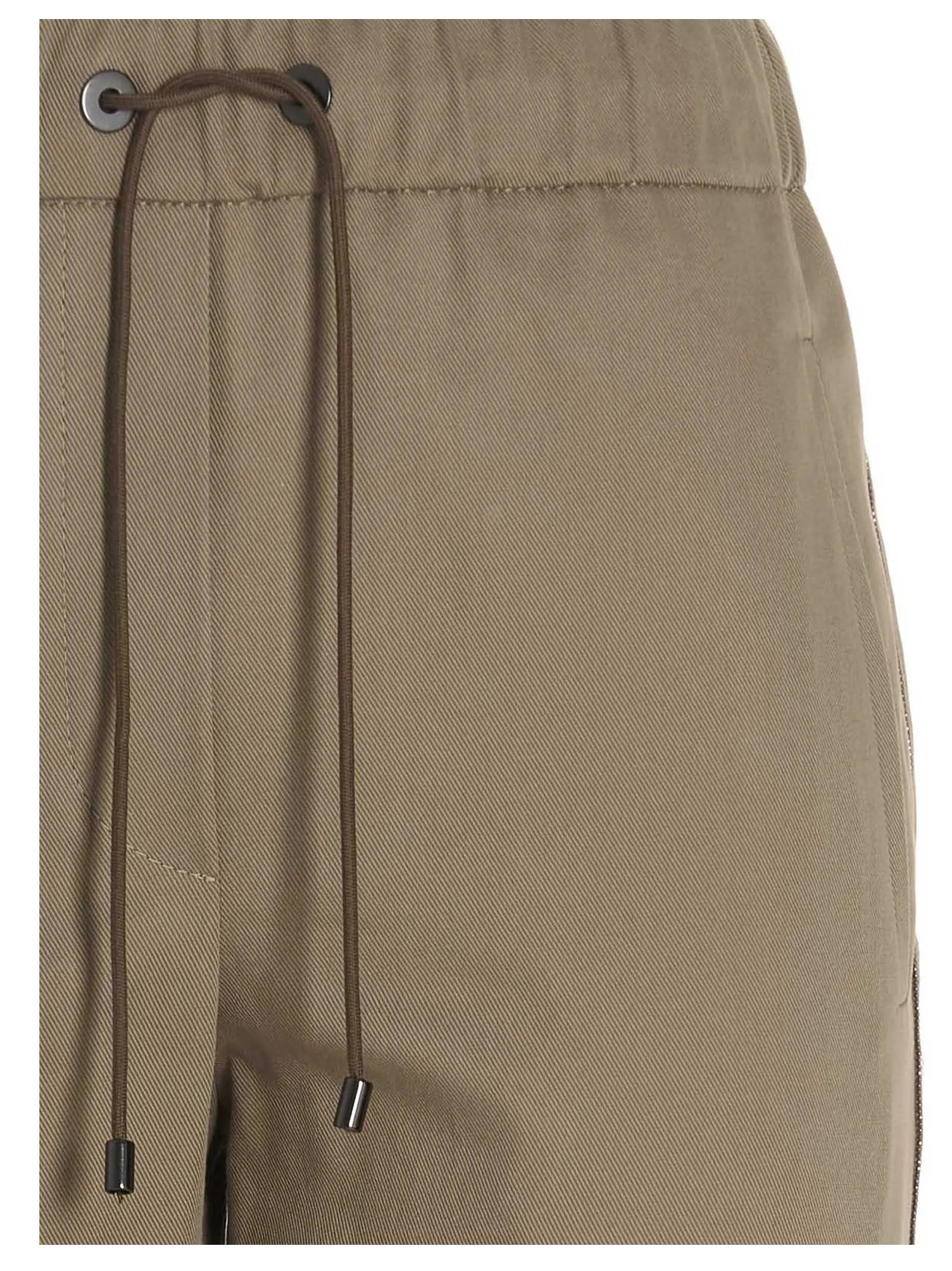Brunello Cucinelli Drawstring Straight Leg Trousers