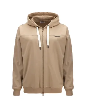 Brunello Cucinelli Drawstring Zipped Hoodie