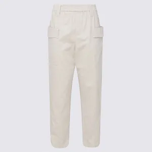 Brunello Cucinelli Elasticated-Waist Cropped Trousers