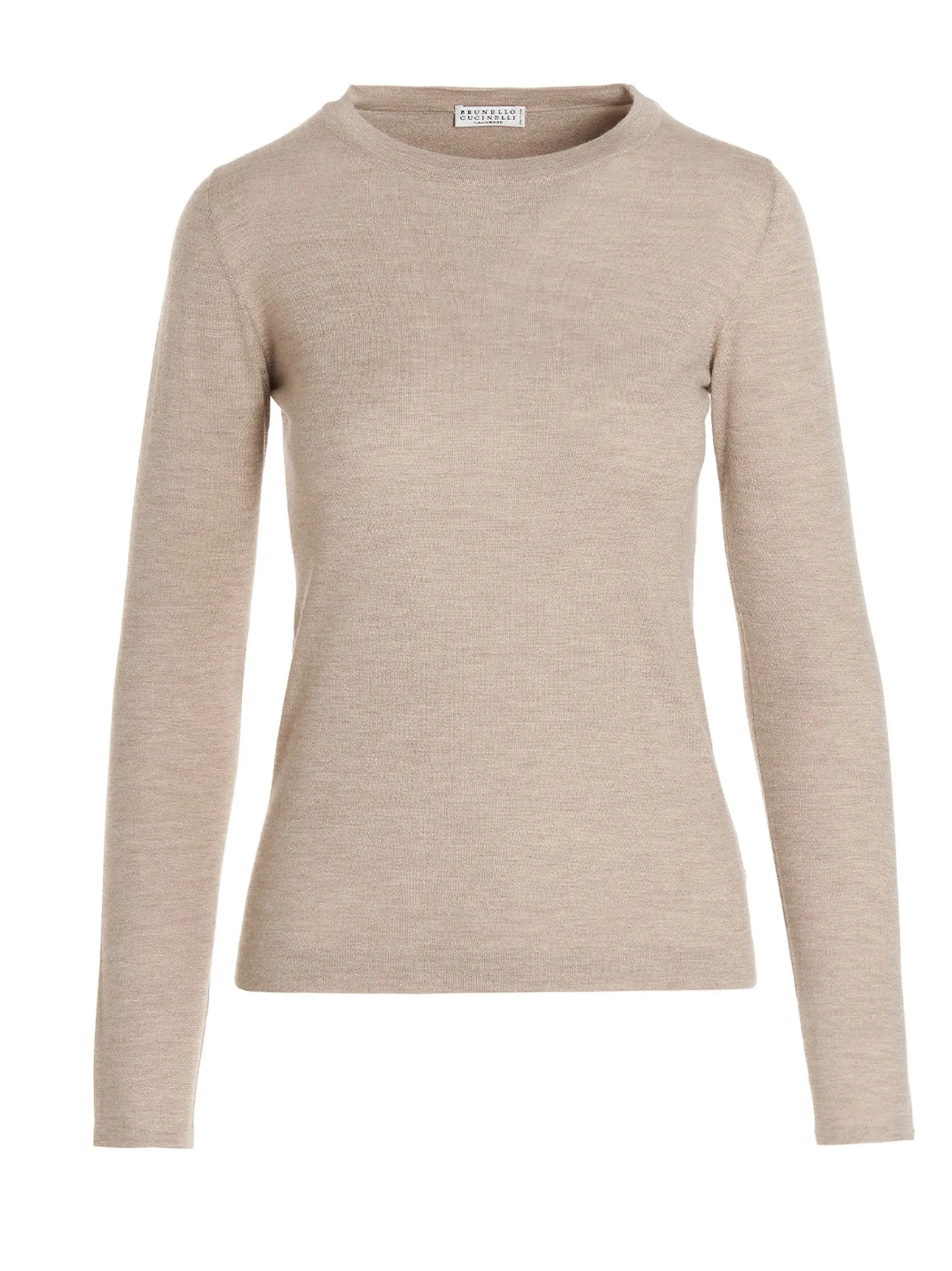 Brunello Cucinelli Metallic Long Sleeved Crewneck Sweater