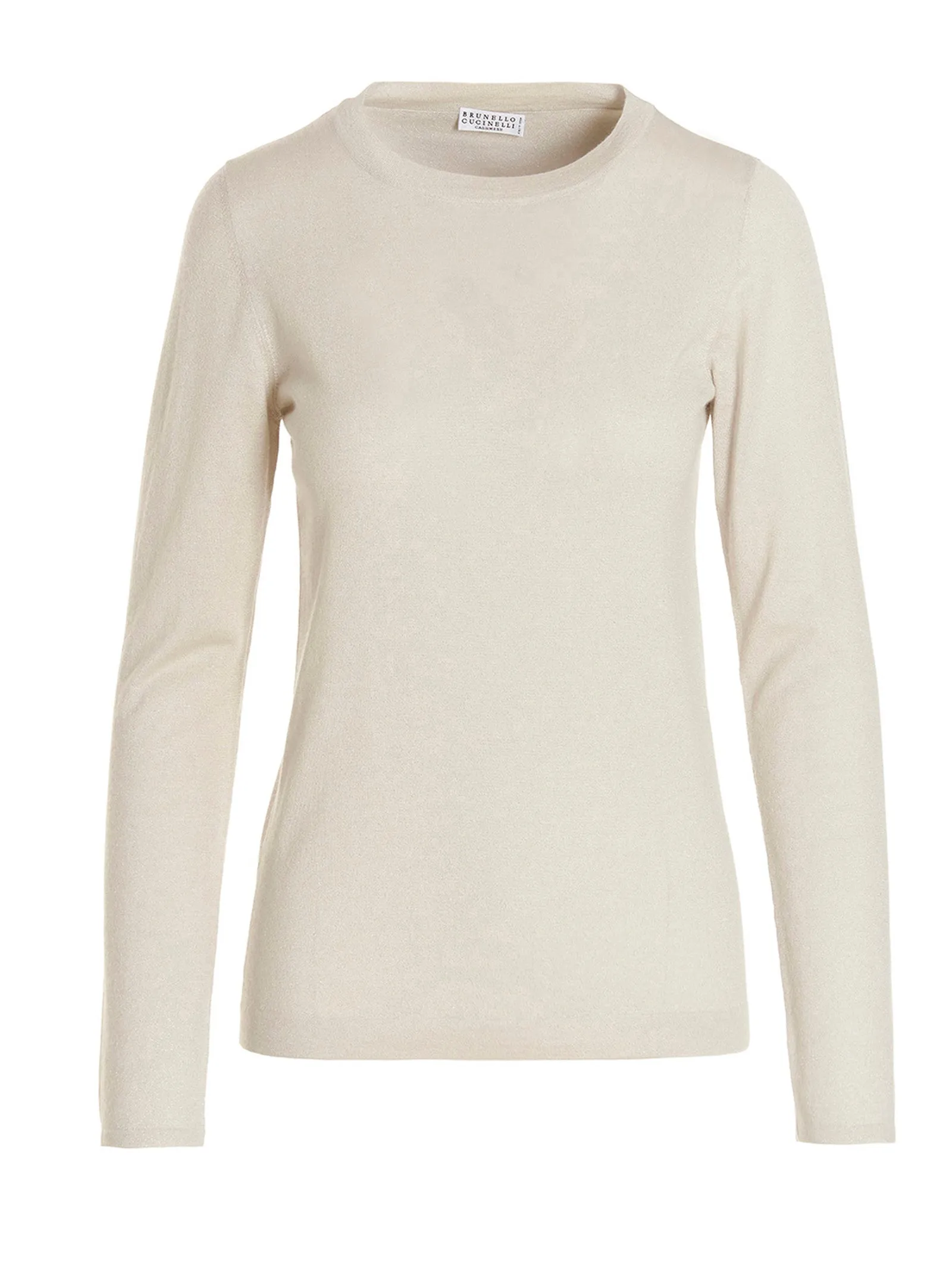 Brunello Cucinelli Metallic Long Sleeved Crewneck Sweater