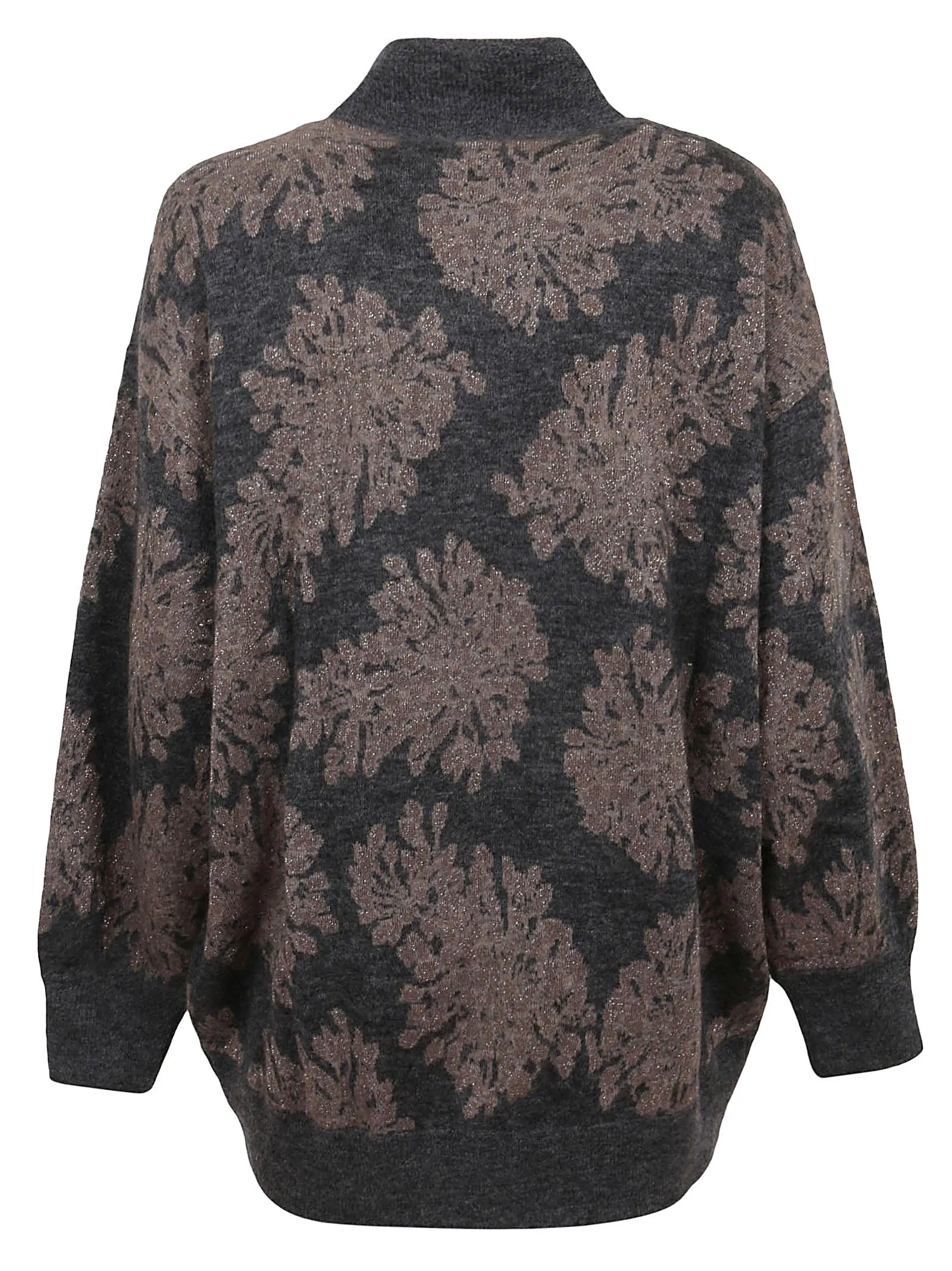 Brunello Cucinelli Pattern Jacquard Knit Zipped Jumper