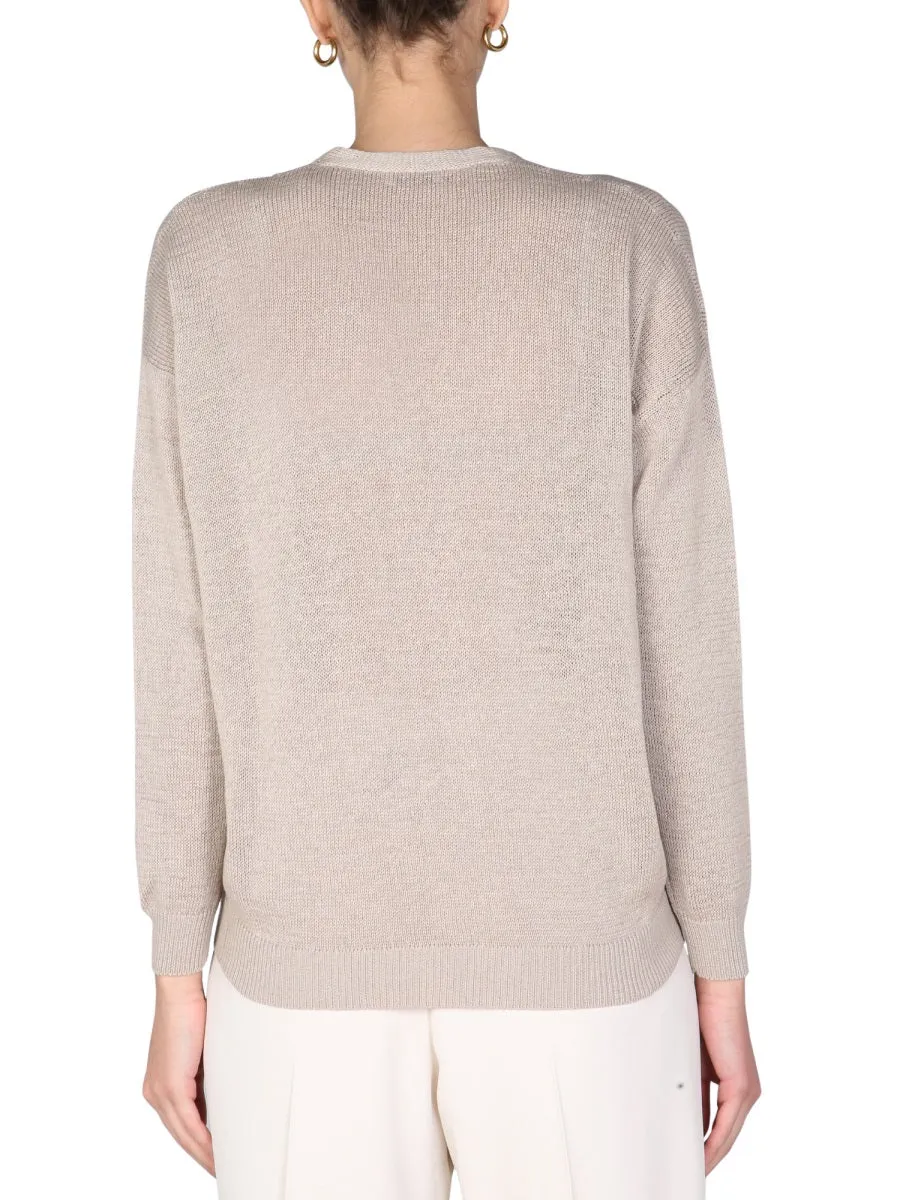 Brunello Cucinelli V-Neck Long-Sleeved Sweater