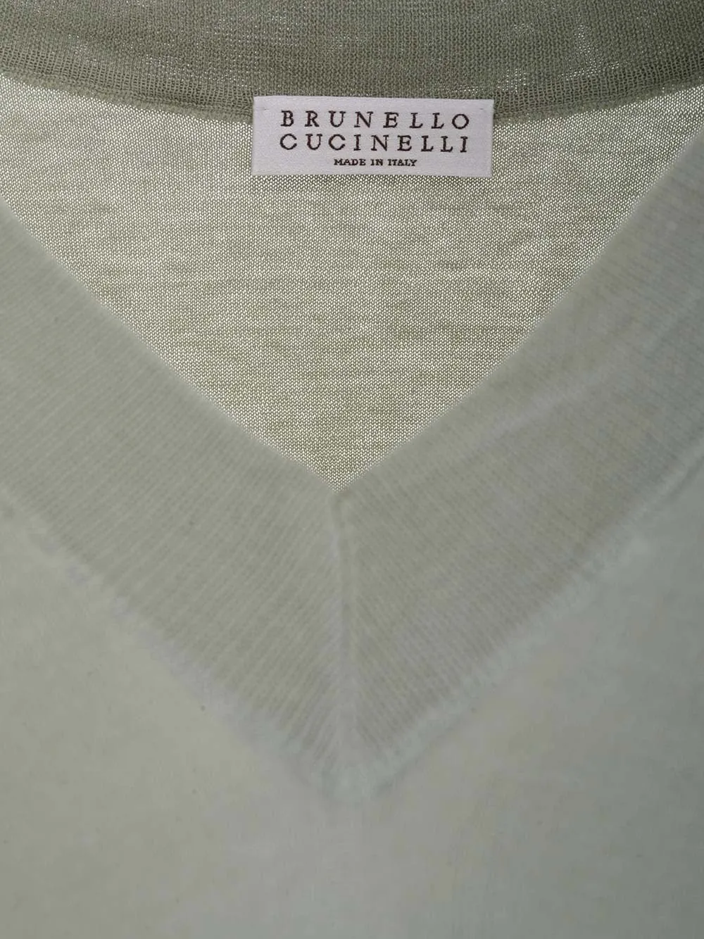 Brunello Cucinelli V-Neck Short-Sleeved Knit Top