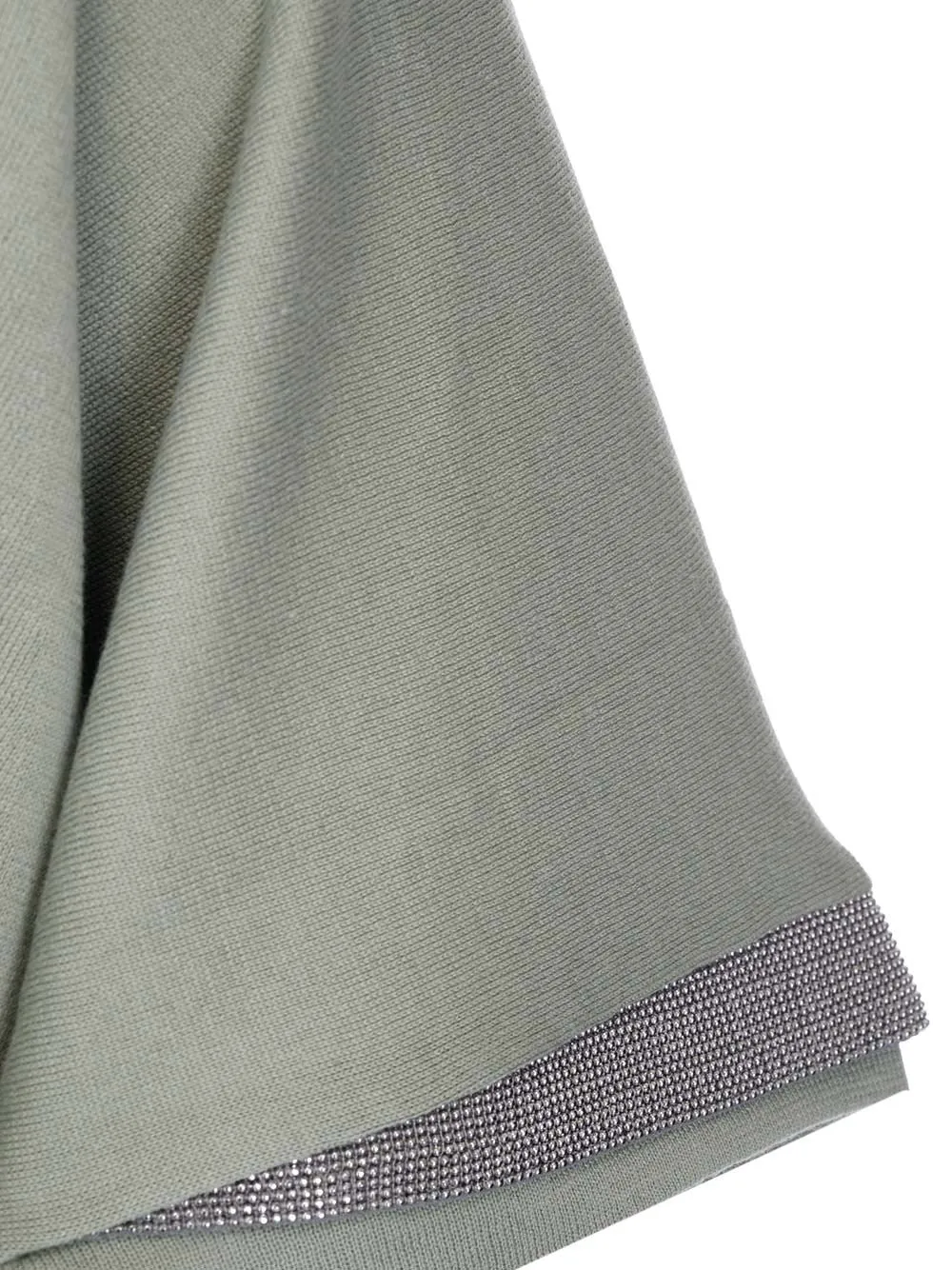 Brunello Cucinelli V-Neck Short-Sleeved Knit Top