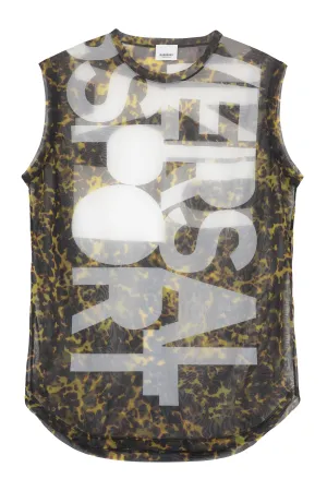 Burberry All-Over Printed Crewneck Tank Top