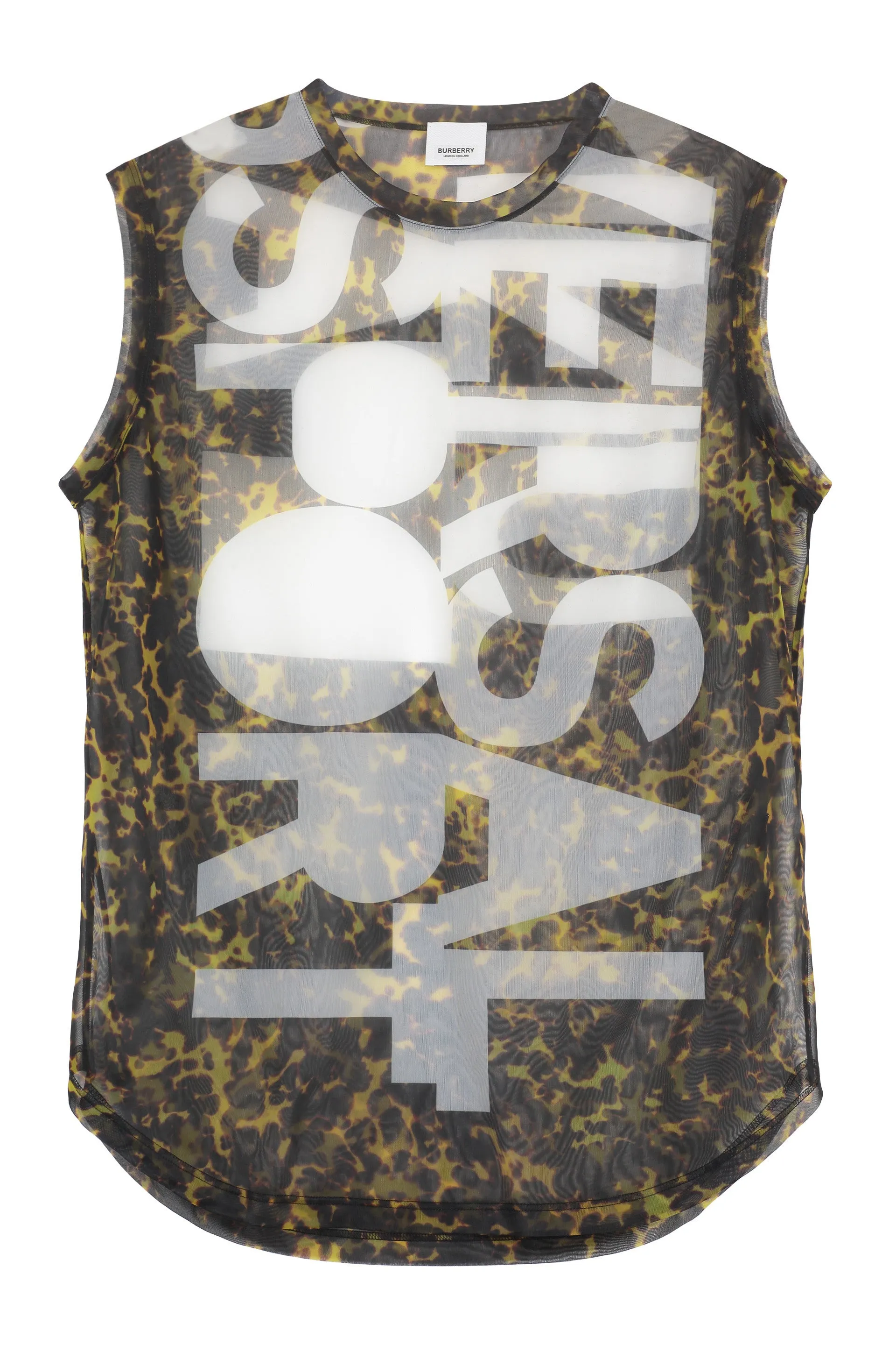 Burberry All-Over Printed Crewneck Tank Top