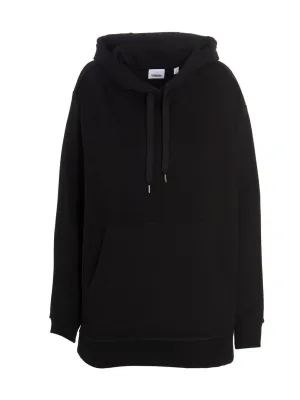 Burberry Check Printed Asymmetric Hoodie