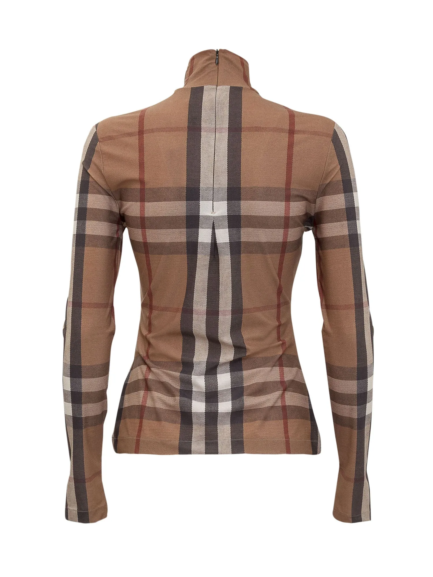 Burberry Check-Printed Slim Fit Knitted Top