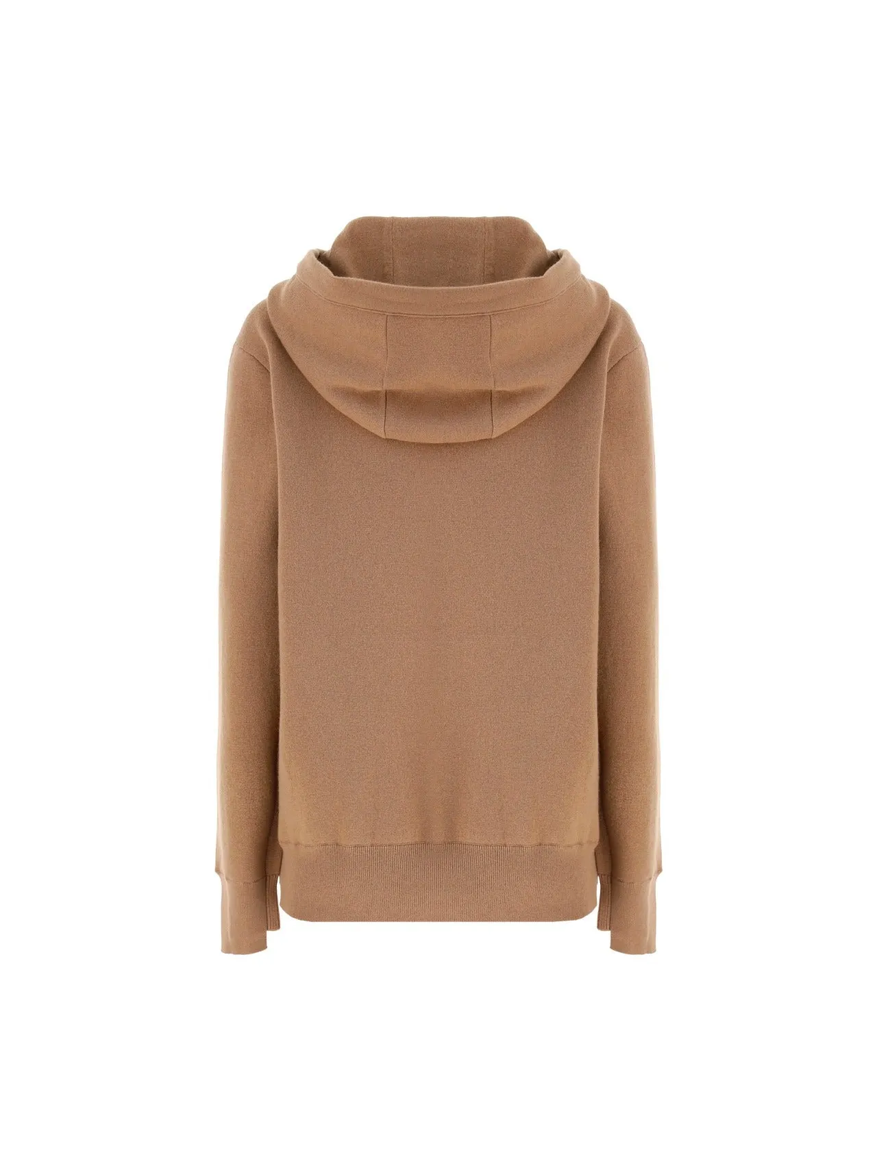 Burberry Logo Embroidered Drawstring Knit Hoodie
