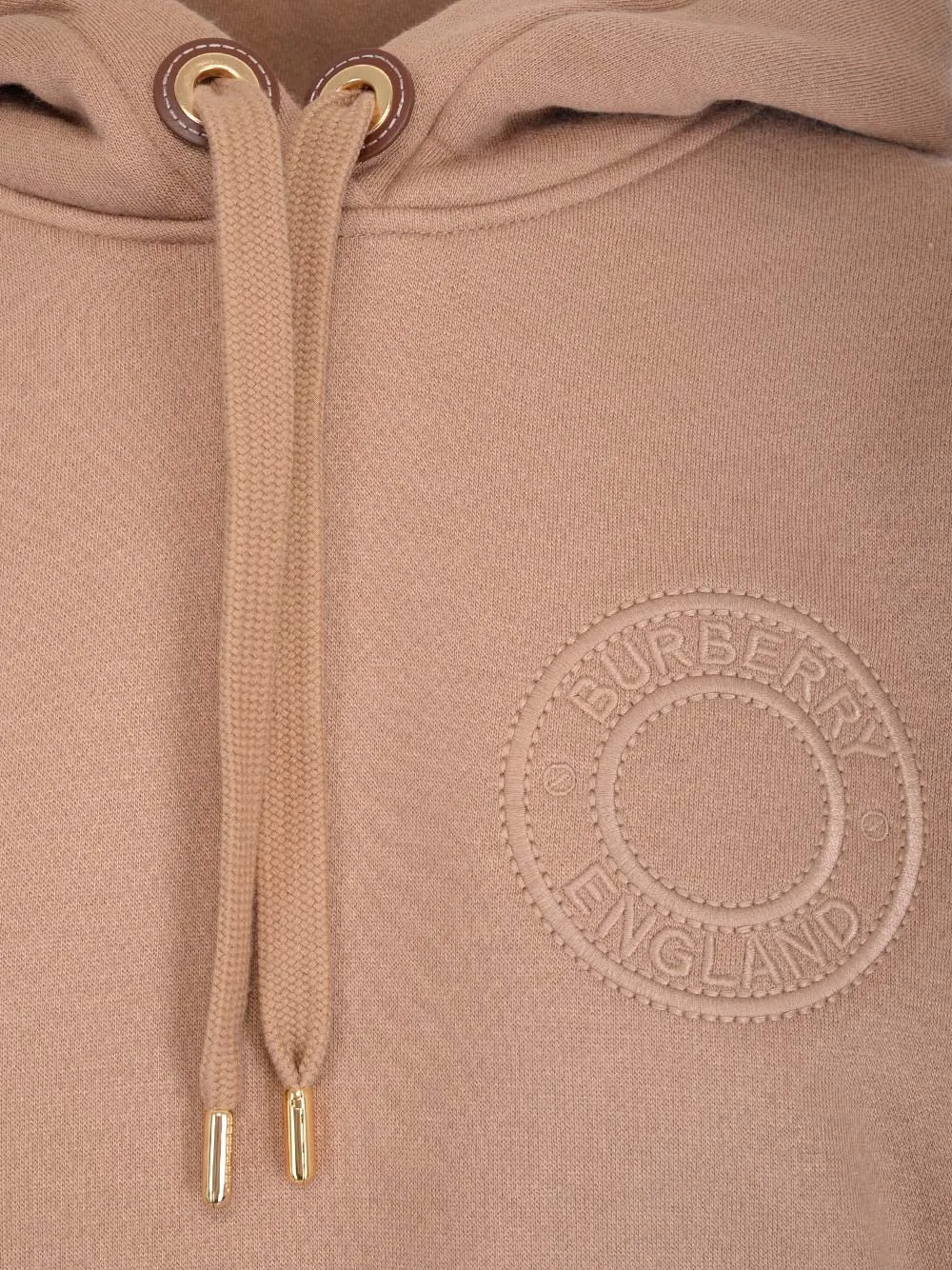 Burberry Logo Graphic Jersey Oversized Hoodie
