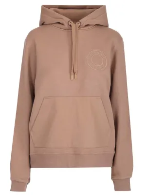 Burberry Logo Graphic Jersey Oversized Hoodie