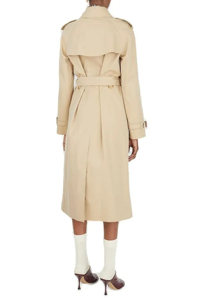 Burberry Waterloo Heritage Belted Waist Long Trench Coat