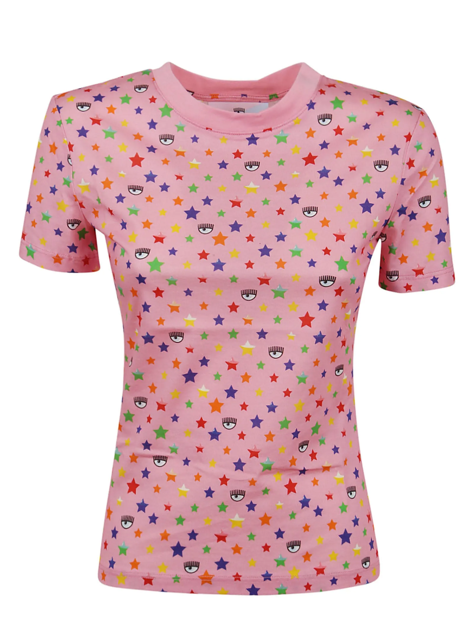 Chiara Ferragni Eye-Star Printed Crewneck T-Shirt