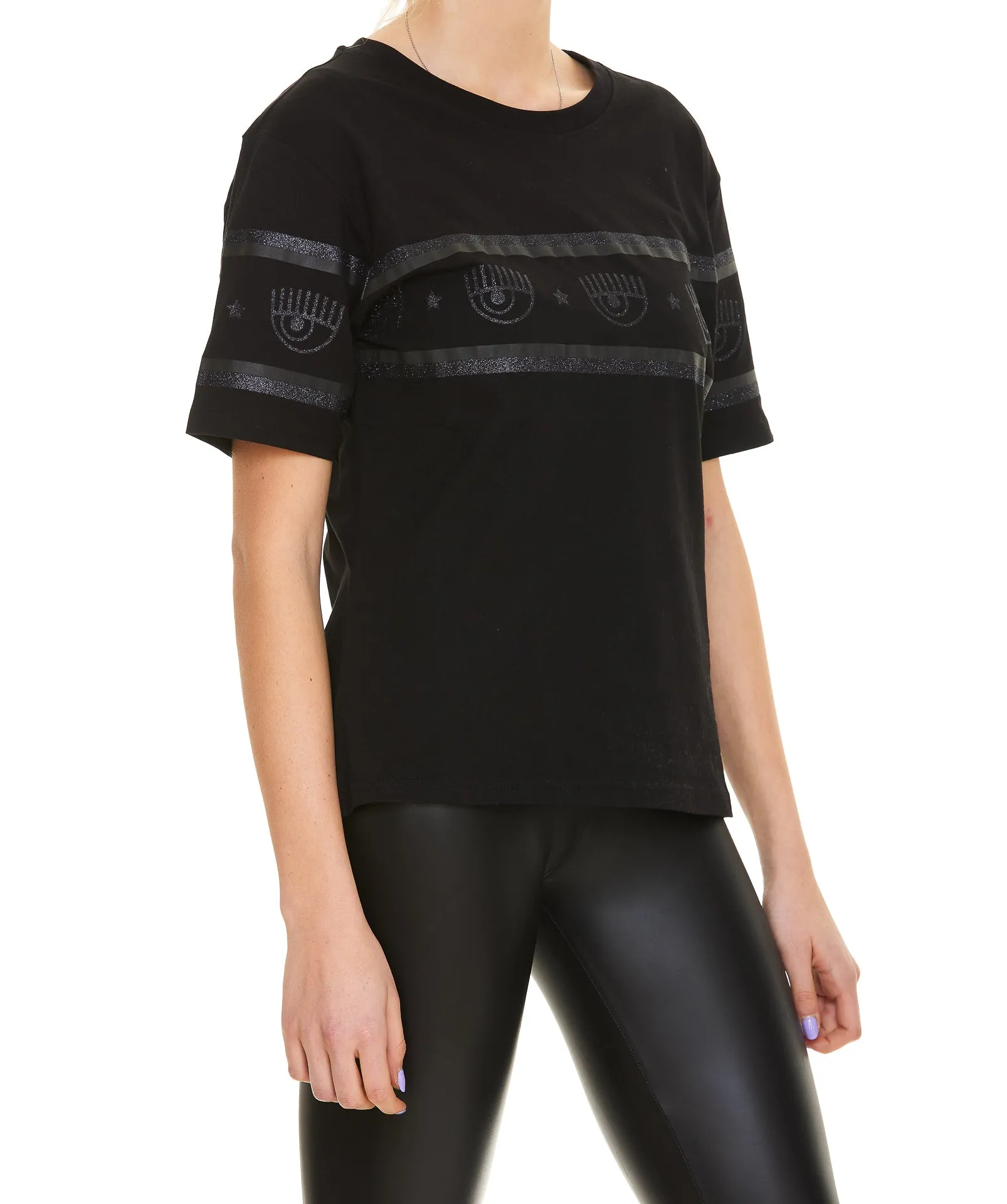 Chiara Ferragni Eyestar Printed Crewneck T-Shirt