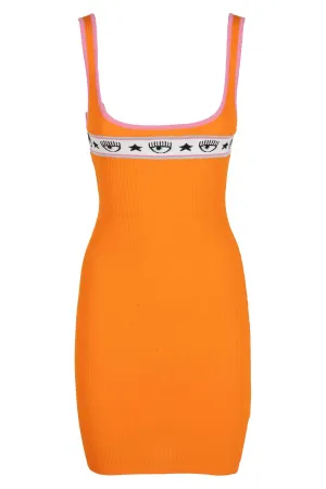 Chiara Ferragni Logo Band Strapped Dress