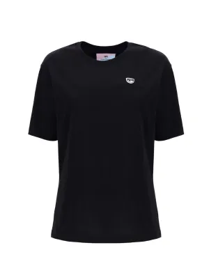 Chiara Ferragni Logo Embroidered Crewneck T-Shirt