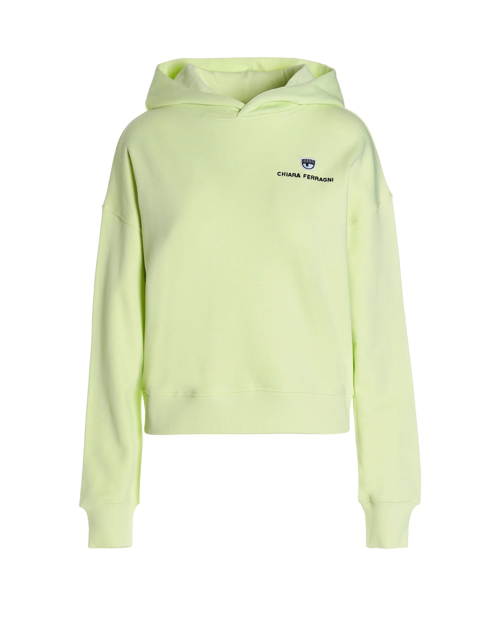 Chiara Ferragni Logo Embroidered Long-Sleeved Hoodie