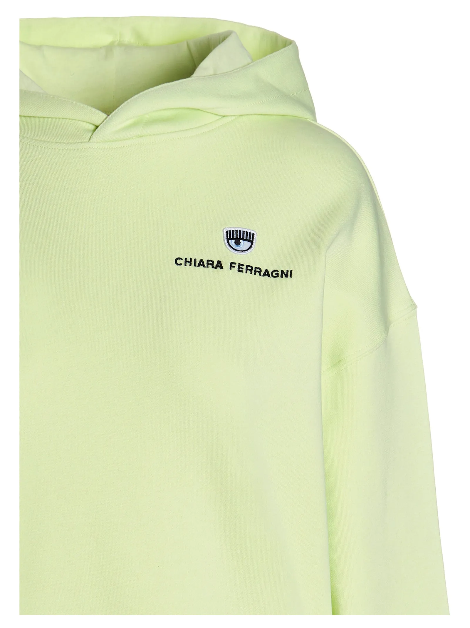 Chiara Ferragni Logo Embroidered Long-Sleeved Hoodie